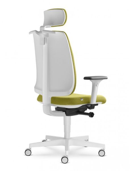 Крісло LD SEATING LEAF 501-SYA, HO ергономічне, білий корпус 02316 фото