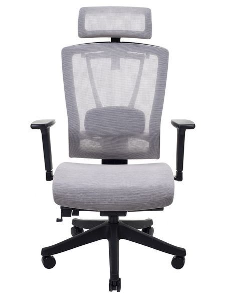 Крісло ERGO CHAIR 2 MESH BLACK, ергономічне, бежеве 02021 фото