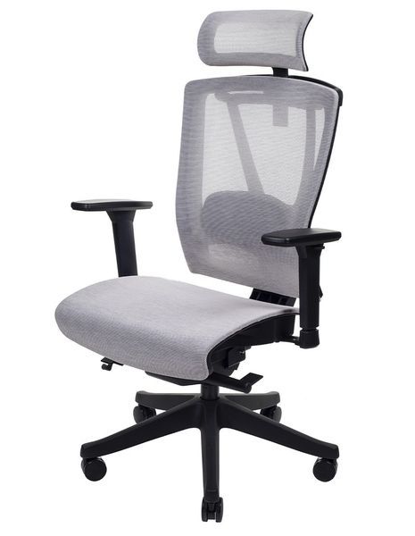 Крісло ERGO CHAIR 2 MESH BLACK, ергономічне, бежеве 02021 фото
