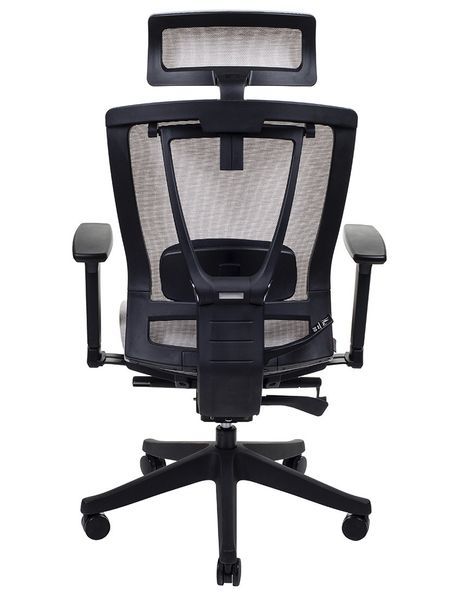 Крісло ERGO CHAIR 2 MESH BLACK, ергономічне, бежеве 02021 фото