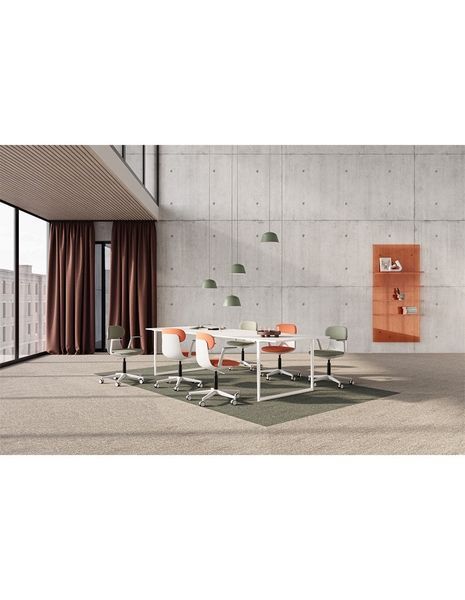 Крісло LD SEATING ZOE 220-GR, BR для відвідувачів, на колесах 126243 фото