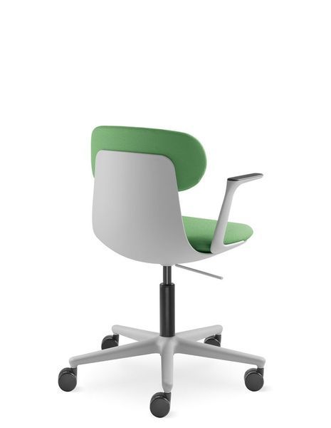 Крісло LD SEATING ZOE 220-GR, BR для відвідувачів, на колесах 126243 фото