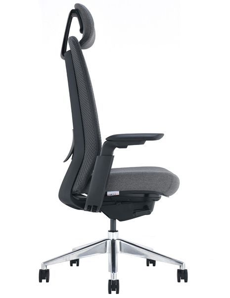Ергономічне крісло KRESLALUX NEZA BLACK/GREY 03355 фото