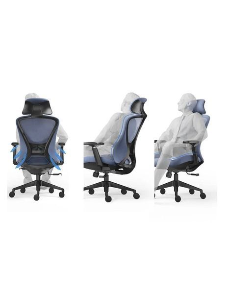 Ергономічне крісло KRESLALUX K2-BH BLACK 03064 фото