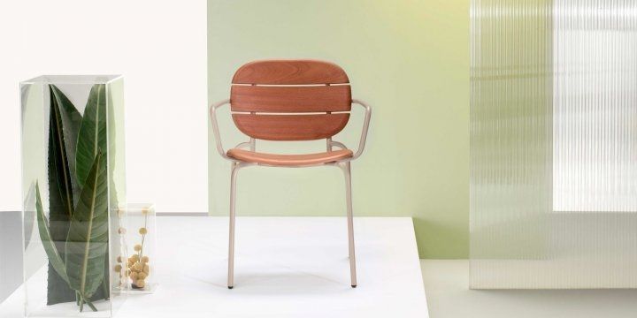 Крісло SCAB Design Si-Si Wood 2514 Dove Grey 372744021 фото