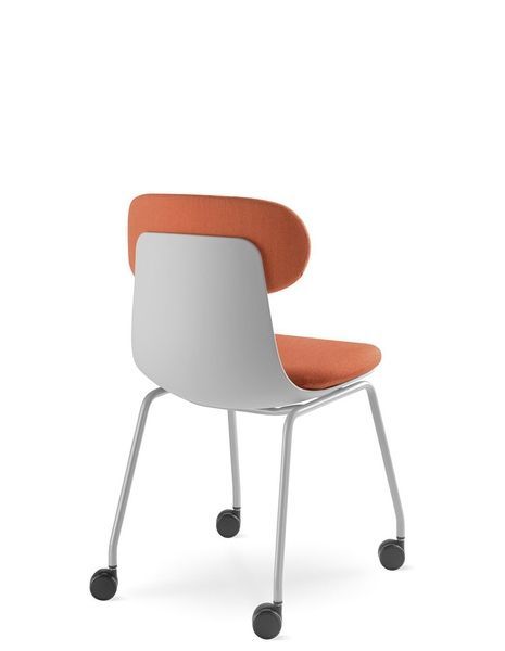 Крісло LD SEATING ZOE 222-GR-N2 для відвідувачів, на колесах 126249 фото