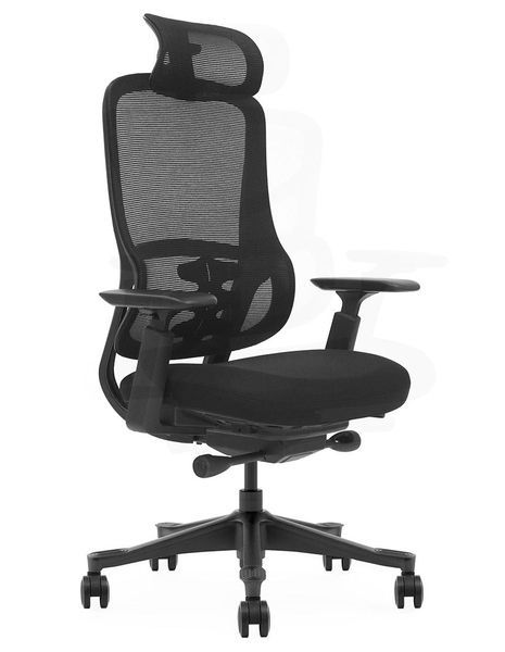 Ергономічне крісло KRESLALUX S3-BH BLACK 03062 фото
