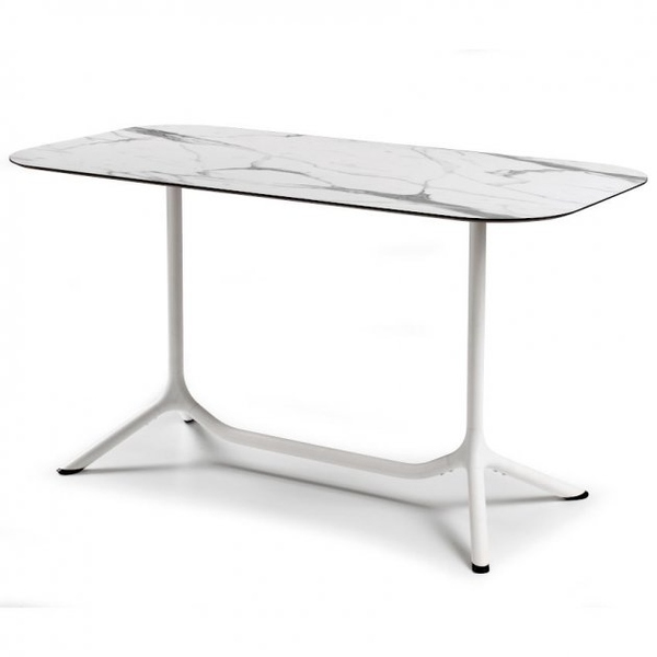Обідній стіл SCAB Design 140x70 Tripé Double 5007 White Marble 375220002 фото