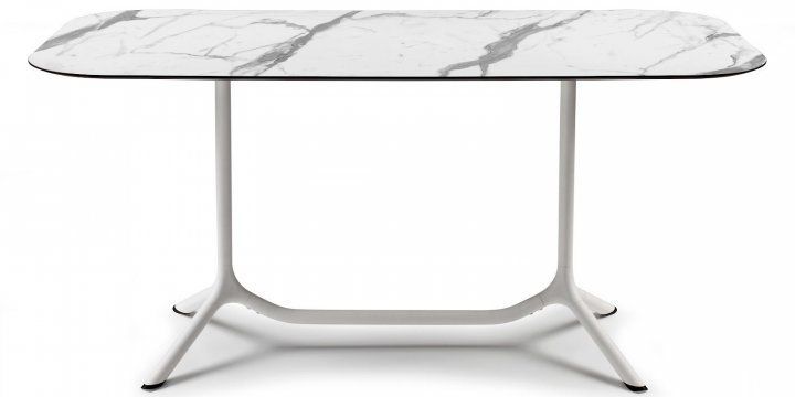 Обідній стіл SCAB Design 140x70 Trip&eacute; Double 5007 White Marble 375220002 фото