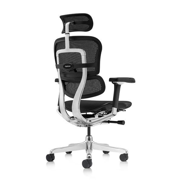 Ергономічне крісло ERGOHUMAN LUXURY 2 (EHL2-AB-HAM-5D-E-L, сітка Т-168-B1 Black) 113906 фото