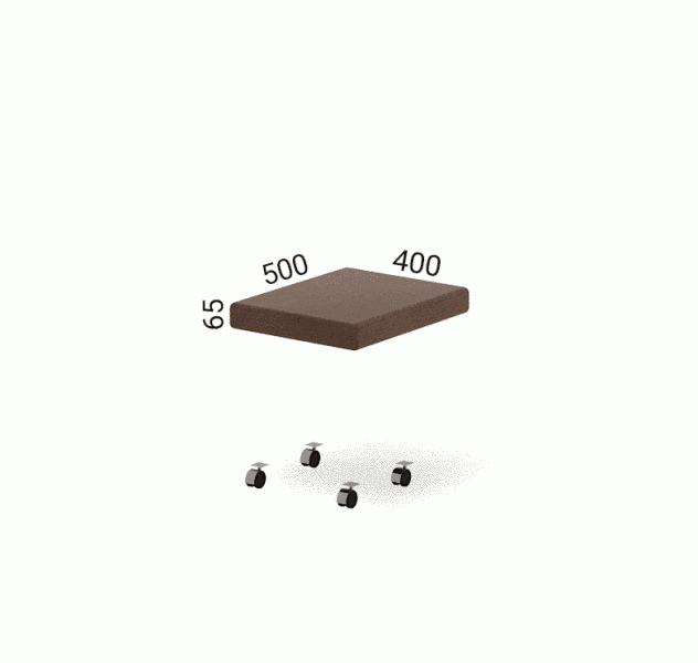 Кришка (топ) M-Concept Серія Джет Вуд J9.00.06 40x6x50 Коричневий (Aloba 05) 20693 фото