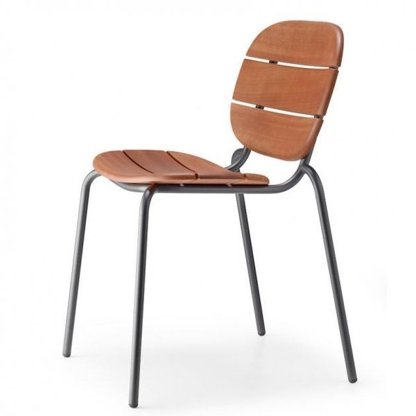 Стілець SCAB Design Si-Si Wood 2515 Antracite 372744180 фото