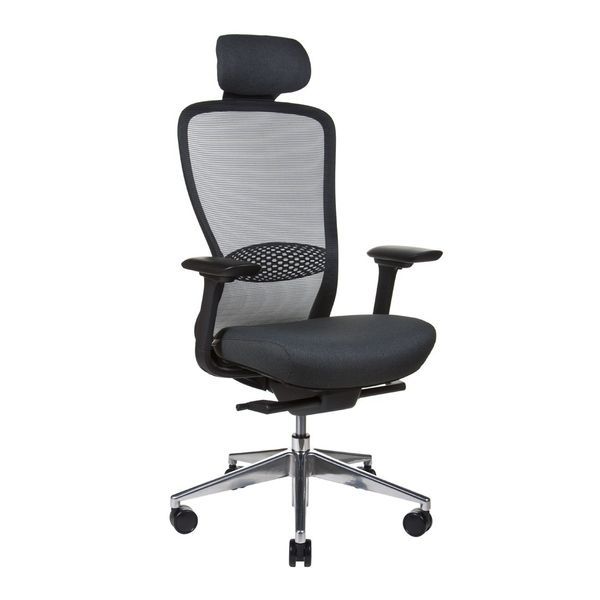 Ергономічне крісло KRESLALUX IN-POINT ALU BASE (BLACK + M60999) 113323 фото