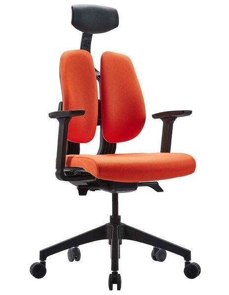 Ергономічне крісло DUOREST D2 BLACK/ORANGE, ортопедичне 113937 фото