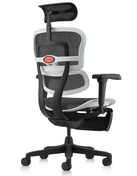 Ергономічне крісло ERGOHUMAN ULTRA GAMING AURORA WHITE геймерське, з підставкою для ніг 03260 фото