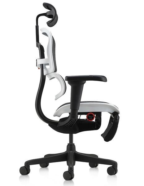 Ергономічне крісло ERGOHUMAN ULTRA GAMING AURORA WHITE геймерське, з підставкою для ніг 03260 фото