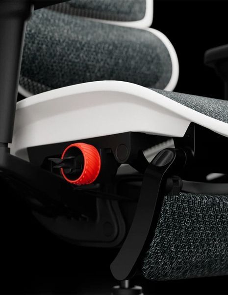 Ергономічне крісло ERGOHUMAN ULTRA GAMING AURORA WHITE геймерське, з підставкою для ніг 03260 фото