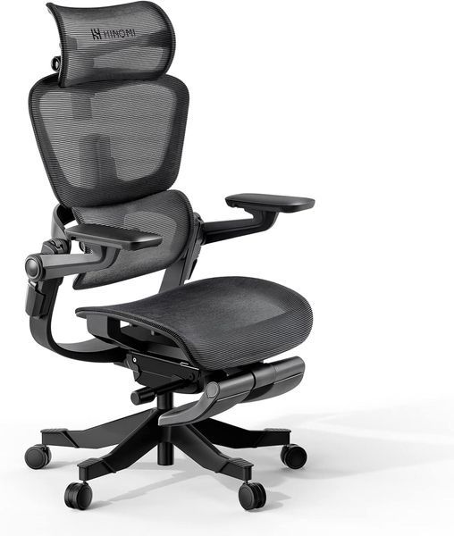 HINOMI H1 PRO V2 BLACK,з підставкою під ноги, ергономічне 05792 фото