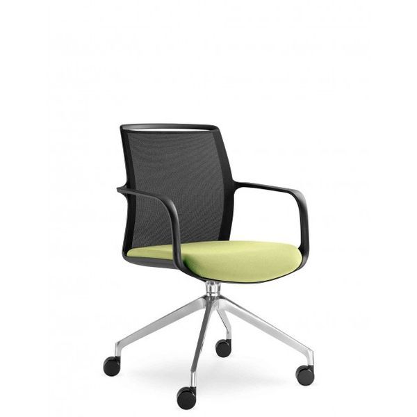 Конференец-крісло LD SEATING LEAF 505 F75-N6, на алюмінієвій хрестовині, на колесах 126079 фото