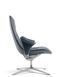 Лаунж-крісло KRESLALUX PRIME-ON-M DARK BLUE, шкіряне 03313 фото 5