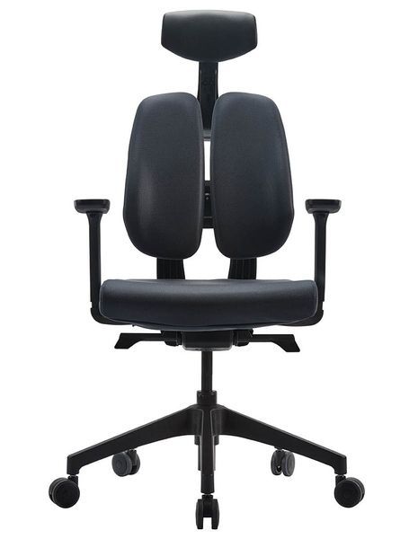Ергономічне крісло DUOREST D2 BLACK/GREY, ортопедичне, чорний/антрацит 113934 фото