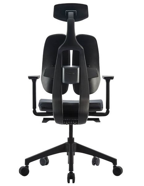Ергономічне крісло DUOREST D2 BLACK/GREY, ортопедичне, чорний/антрацит 113934 фото