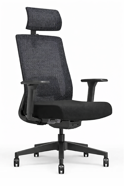 Крісло ергономічне KRESLALUX TANIT DARK GREY and BLUE, темно-сірий + синій 03066-4 фото