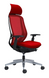 Крісло OKAMURA SYLPHY EXTRA HIGH BLACK (RED) для керівника